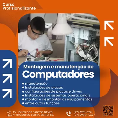 Curso de Montagem e Manutenção e Redes de Computadores