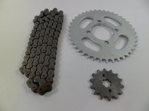 Kit Coroa, Pinhão e Corrente para Motos