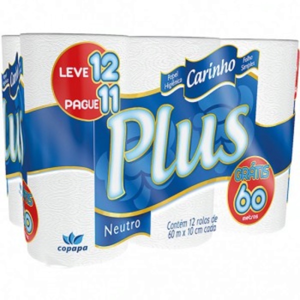 PROMOÇÃO PAPEL HIGIÊNICO CARINHO PLUS LEVE 12 PAGUE 11
